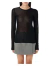 Golden Goose Black Semi-transparent Sweater In Black