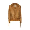 Golden Goose Women Olinda Fringed Jacket In Brown