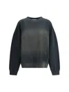 Golden Goose Gradient Effect Black Sweatshirt In Black