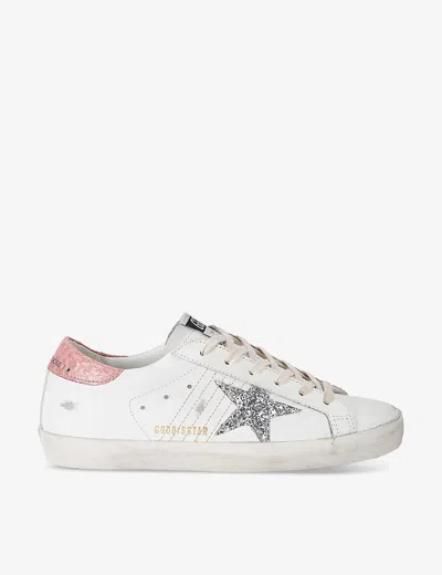 Golden Goose Womens Pink Comb Women's Superstar 11115  Star-embroidered Leather Low-top Trainers Eur 35 / 2 Uk