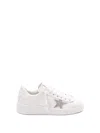 Golden Goose White Stardan Leather Sneakers With Star Motif In White