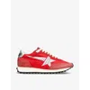 Golden Goose Low Top Sneakers Contrasting Panels In Red/other