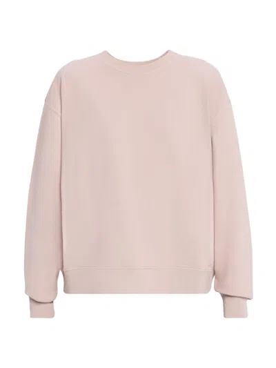 Golden Goose Women's Reverse-logo Oversized Sweatshirt In Pink
