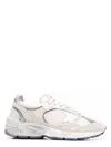 Golden Goose Running Dad Textured Sneakers In White
