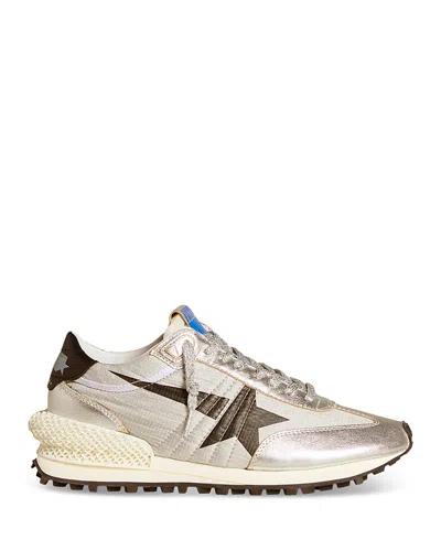GOLDEN GOOSE WOMEN'S RUNNING MARATHON METALLIC STAR SNEAKERS