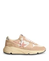 Golden Goose Running Sole Lace-up Trainers In Powder Pink/ash Rose