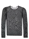 Golden Goose Black Viscose Sweater With Small Metallic Applications Women