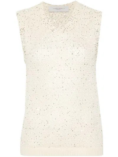 GOLDEN GOOSE GOLDEN GOOSE WOMEN SEQUINED KNITTED VEST