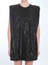 Golden Goose Sequin Mini Dress. In Black