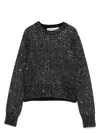 Golden Goose Sequined Wool Blend Jumper In Black