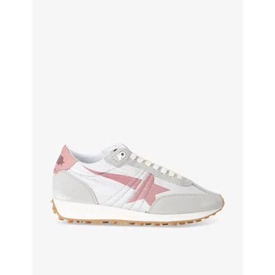 Golden Goose Marathon Sneakers In Silver Com