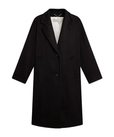 GOLDEN GOOSE WOMEN'S SINGLE-BREASTED BLACK COCOON COAT
