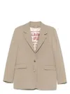Golden Goose Tailored Blazer Pinstripe Pattern