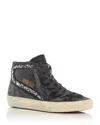 Golden Goose Women's Slide Embellished High Top Sneakers In Black