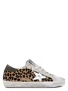 Golden Goose Pony Skin Sneakers With Animalier Print In Beige