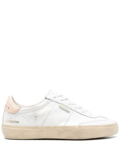 Golden Goose Women Soul-star Leather Sneakers In White
