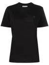 Golden Goose Cotton T-shirt With Iconic Frontal Star In Black