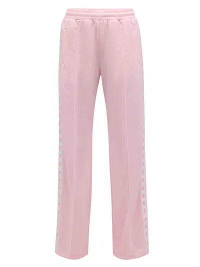 Golden Goose Women's Star Collection Wide-leg Track Pants In Pink
