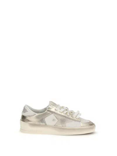 Golden Goose Women Stardan Sneakers In Silver