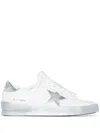 Golden Goose Women Stardan Sneakers With Laminated Star In White