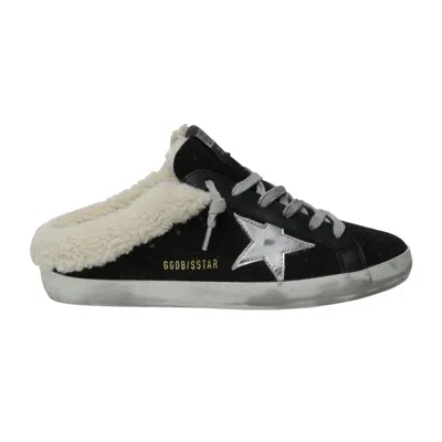 Golden Goose Women's Super Sobet Shearling Sneaker In Black