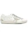 Golden Goose Super-star Low-top Leather Sneakers In White,ice