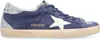 Golden Goose Women's Super-star Blue/silver Trainer Sneaker | Size 36 | Gwf00595f004783 In Blue