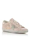 Golden Goose Superstar Pearly Stud Leather Low-top Sneakers In Light Pink
