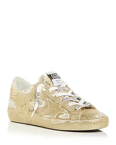 Golden Goose Women's Super-star Glitter Low Top Sneakers In Sprayed