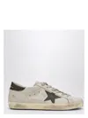 Golden Goose Star Detail Sneakers With Snakeskin Accents In Grmrnblkpl