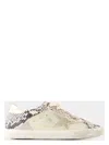 Golden Goose Women's Super Star Leather And Python Print Sneaker