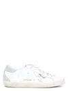 Golden Goose Super Star Leather Upper Heel And S In White,platinum,grey