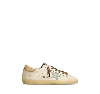 Golden Goose Women's Super-star Low Top Sneakers In Optic White/light Gray/smoke Gray
