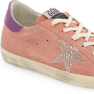 GOLDEN GOOSE WOMEN SUPER STAR PINK SUEDE LEATHER SNEAKERS RUBBER SHOES