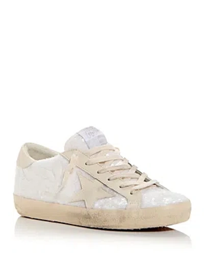 Golden Goose Women's Super-star Sequin Embellished Low Top Sneakers In White/cream
