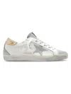 Golden Goose Super-star Distressed-effect Sneakers In White,ice,crystal