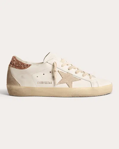 Golden Goose Super-star Sneakers In White/ice/light Brown