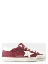 Golden Goose Super Star Sneakers In Bordeaux Glitter In Burgundy