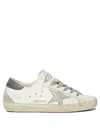 Golden Goose Super-star White And Gray Leather Women S Sneaker In White