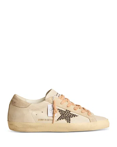 Golden Goose Women's Super Star Sneakers In White/beige