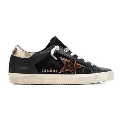 Golden Goose Women's Super-star Suede And Leather Sneakers In Black