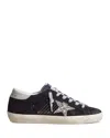 Golden Goose Super-star Glitter-detail Sneakers In Blue