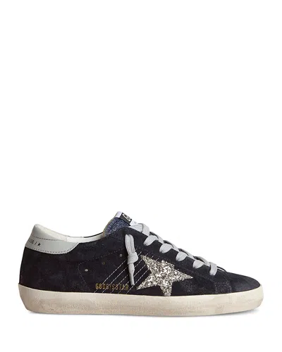Golden Goose Women's Super Star Suede Sneakers In Blue
