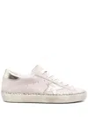 Golden Goose Super Star Suede Upper Laminated Star And Heel Glitter Edge Sneakers Rose In Pink