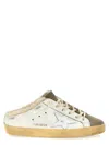 Golden Goose Superstar Sneakers In White Suede And Leather In Animal Print
