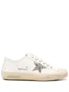 Golden Goose V-star 2 Distressed Leather Sneakers In Multi