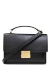 Golden Goose Venezia Bag Palmellato Leather Body Gold Metal Details Bags In Black