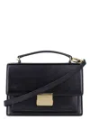Golden Goose 'venezia' Black  Hand Bag With Lettering Logo And Clasp Closure In Black