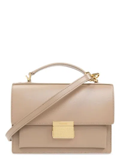 GOLDEN GOOSE WOMEN'S VENEZIA BAG PALMELLATO LEATHER BODY GOLD METAL DETAILS