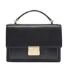Golden Goose 'venezia' Black  Hand Bag With Lettering Logo And Clasp Closure
